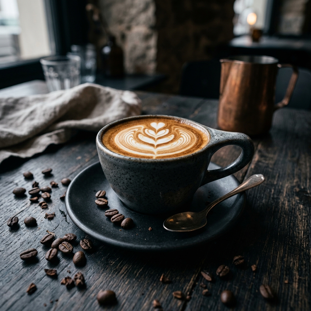 Taza de café latte para llevar